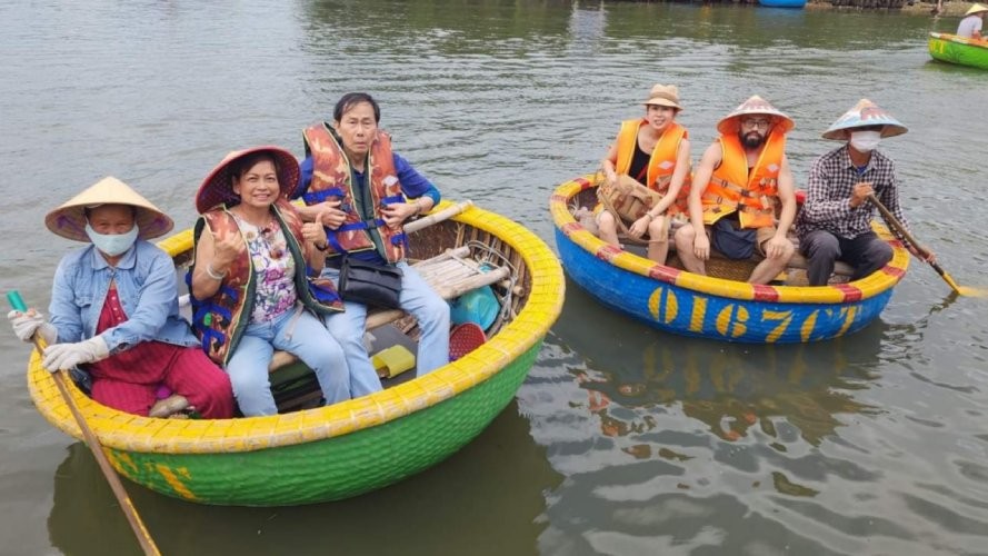 Basket Boat Water Buffalo Ride Tour Hoi An 3